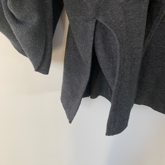 Wrap London Gray Organic Cotton Open Cardigan Size 12 - Picture 6 of 10